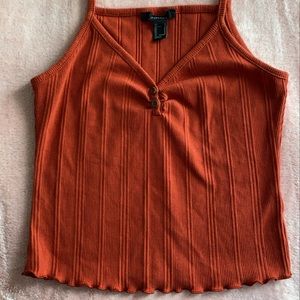 forever 21 orange tank top